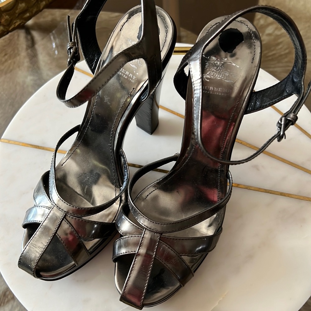 Burberry leather platform heels EUR 40.5 US 9.5